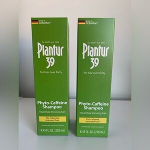 Plantur 39 Phyto Caffeine Shampoo lot of 2